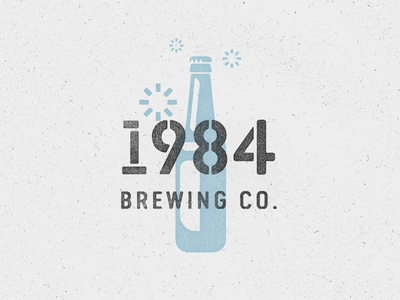 1984 Brewing Co. 1984 beer bottle brew stencil underground