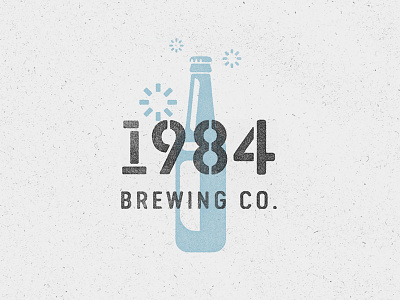 1984 Brewing Co. 1984 beer bottle brew stencil underground