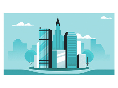 Tokenlend / Invest in Real Estate building city crypto illustration money real estate skyscraper