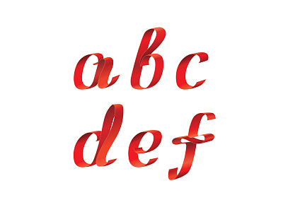 Ribbon Alphabet