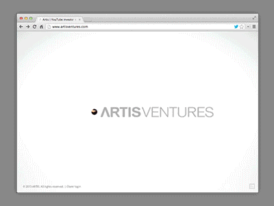 Artis Ventures (GIF) gif html5 motion vc website wordpress