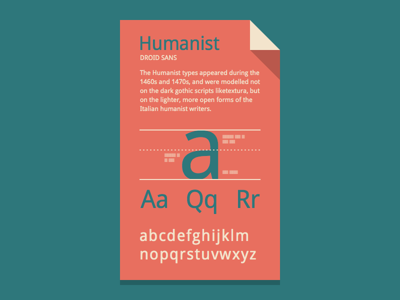 books published in humanist typeface