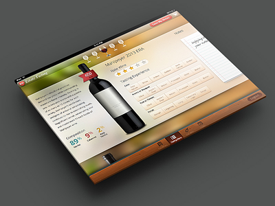 iPad Tasting app ios sketch sketchapp wine
