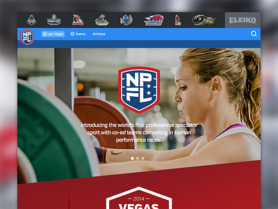NPGL - Homepage of the Vegas Combine design fitness homepage sports