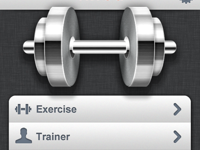 Gym App app concept iphone