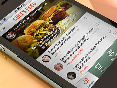 ChefsFeed app chefs iphone restaurant stream