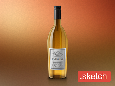 Wine Bottle free freebie sketch sketchapp