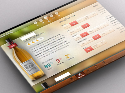 Wine iPad App app ipad sketch2 sketchapp wine