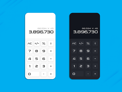 Calculator UI #DailyUI #004