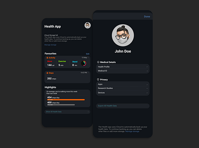 User Profile UI #DailyUI 006 app design ui ux