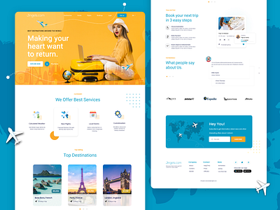 Travel Agency Website - Landing Page