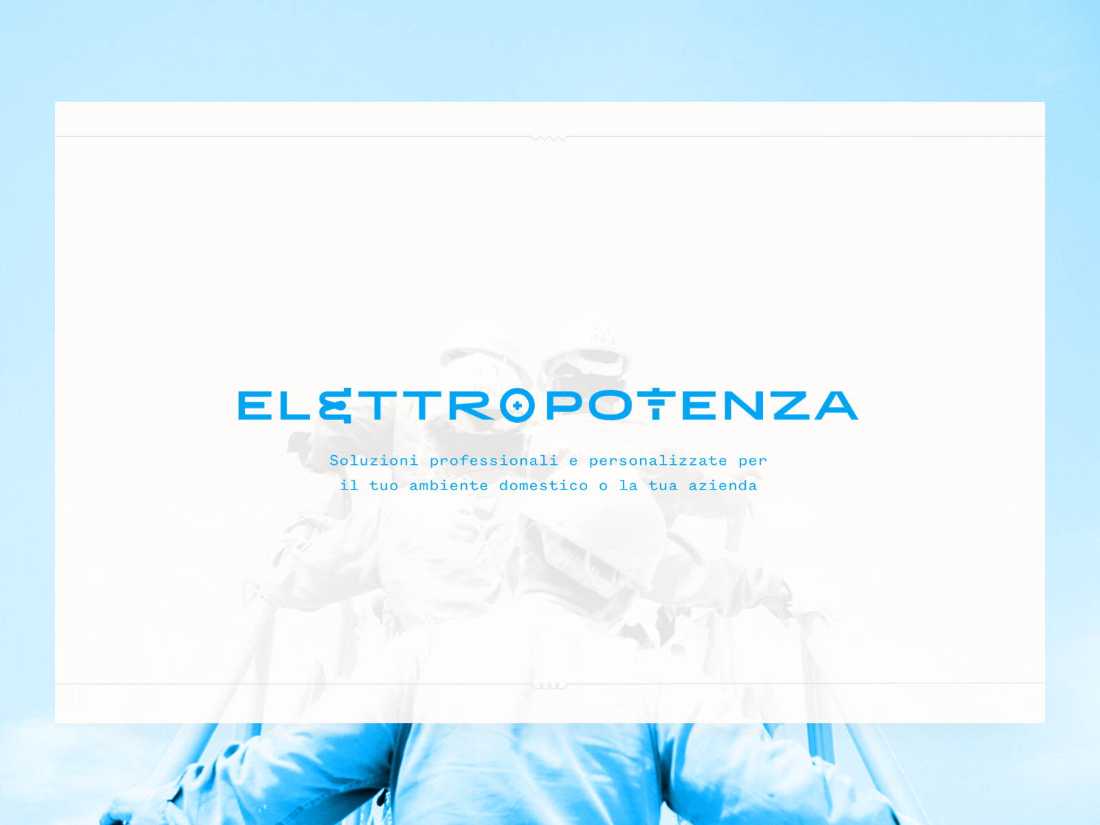 Elettropotenza website and brand animation blue business company branding connection connections electric electrical logo electrical system elettropotenza landing page design power principle for mac remote services smart home system tech technology wifi
