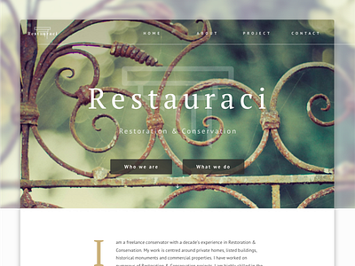 Restauraci Homepage cover desktop features homepage overview product website