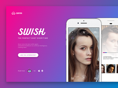 Swish app experience icon illustration interface native photography startup swish user web