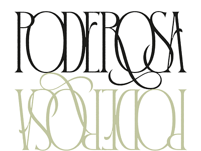 Poderosa Lettering