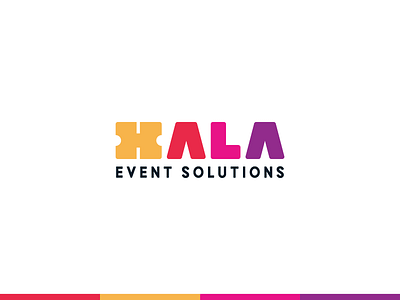 Hala Event Solutions brand branding design event events lettermark logo logotype minimal minimalist ticket ticketing typography wordmark