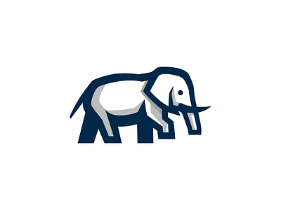 Elephant animal big brand branding clever creative design elephant logo mark smart symbol wildlife