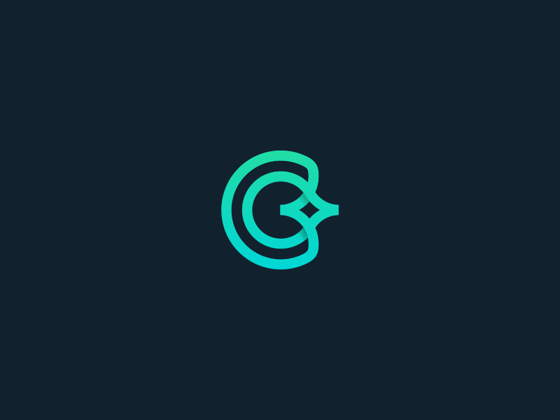 C for clean star symbol clean monogram minimalist minimal logo lettermark c brand alphabet
