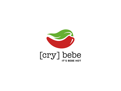 Cry Bebe chili chilies handmade hot hot sauces leaf logo natural organic sauce spices spicy
