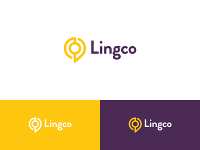 Lingco Language Labs chat global language learning logo logotype machine learning minimalist modern smart world