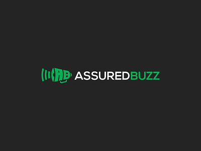 Assured Buzz brand buzz digital marketing lettermark logo loud loudspeaker mark marketing megaphone smart speaker