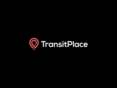 Transit Place app brand design find finder local location logo logotype map mark minimal minimalist pin place point symbol transit