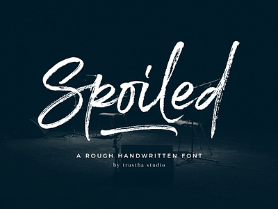 Spoiled Font apparel authentic book cover branding brush design fashion font handwriting handwritten header logo magazine marker natural packaging quote rough script textured