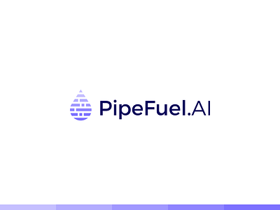 Pipe Fuel accuracy agility ai brand branding data datas design drop fuel fueling logo logotype mark minimal minimalist smart symbol