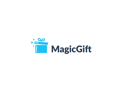 Magic Gift brand branding design gift logo magic mark minimal minimalist smart stick symbol