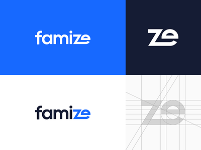Famize brand design lettermark logo logotype minimal minimalist typogaphy wordmark