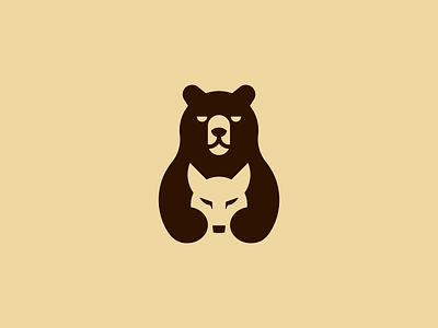 Team Bearwolves animal bear brand branding design game grizzly logo mark minimal minimalist negative space smart symbol team teamwork wolf wolves
