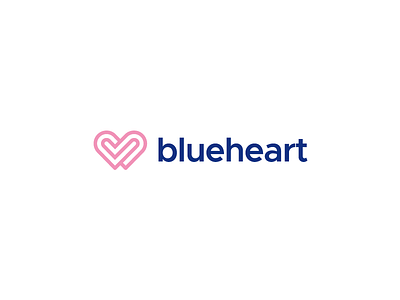 Blueheart brand branding connection design digital heart logo love mark minimal minimalist relationship sexual smart symbol therapy