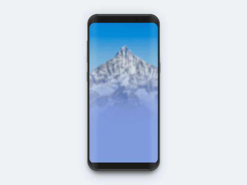 Welcome to Pow app gif mountain samsung ski snow snowboard ui