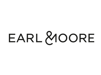 Earl & Moore Logo ampersand branding earl english logo tea typography