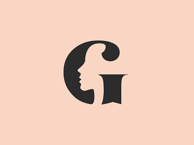 Symbol for Glowery beauty brand brandidentity branding face icon identity letter g lettering logo negative space profile symbol type woman