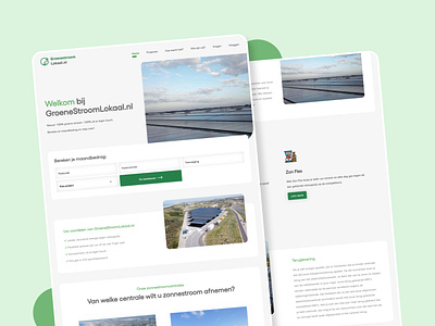 GroeneStroomLokaal.nl 💚 design green energy groenestroom mobile responsive ui ui design ux webdesign webdeveloper website