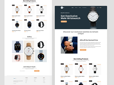 Merilek Watches landing page