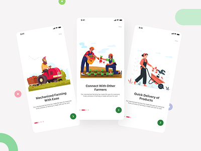 FARM APP design farm app mobile app onboarding ui