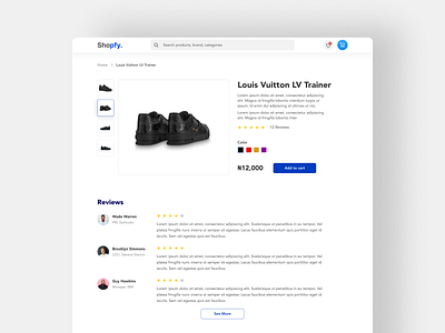 Shopfy - Product Details Page ecommerce shopfy