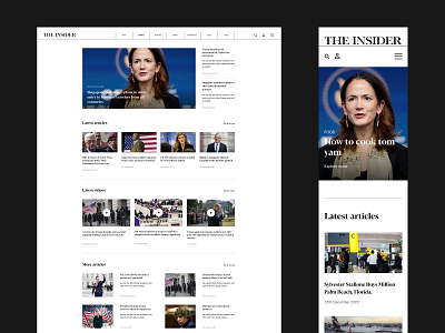 THE INSIDER - News Website article blog business catalog government law minimalism modern new news newspaper web web design