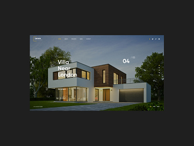 Larson 2.0 - Architecture Website animation architect branding business corporate creative design graphic design interior logo minimalism modern real estate web web design website