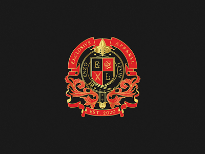 Enzo Levin - Family Crest Logo Design coat of arms crest family crest heraldic heraldry illustration logo logo design royal vintage vintage logo
