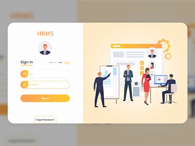 HR Management System Login UI