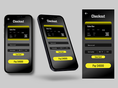 #DailyUI Day 2 Credit Card Checkout Version 2 app dailyui design ui ux