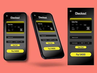 #DailyUI Day 2 Credit Card Checkout Version 3 app dailyui design ui ux vector