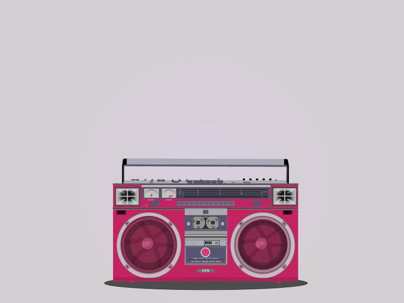 BoomBox aftereffects animation debut gif illustration thank you thanks thankyou