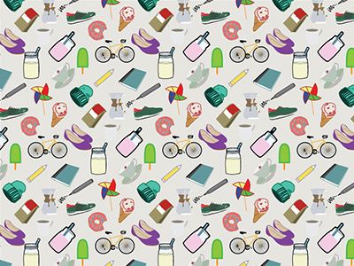 Things Pattern drawing illustrator pattern things vector