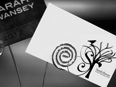 Sarah Raven logo and branding blackandwhite branding bussinesscards cards logo photograph print type typography