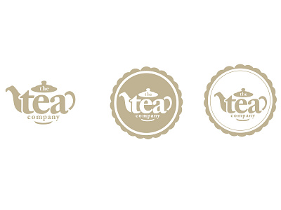 The Tea Company branding layout logo mockup natural packaging sale tea type typography