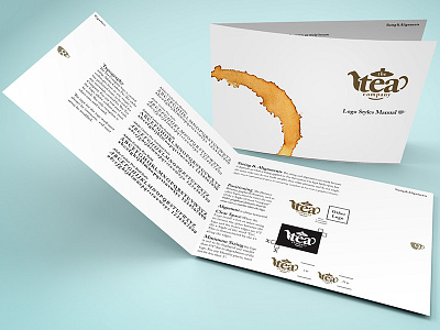 The Tea Company Branding Manual 1 branding food freebie indesign layout logo manual printing tea working files